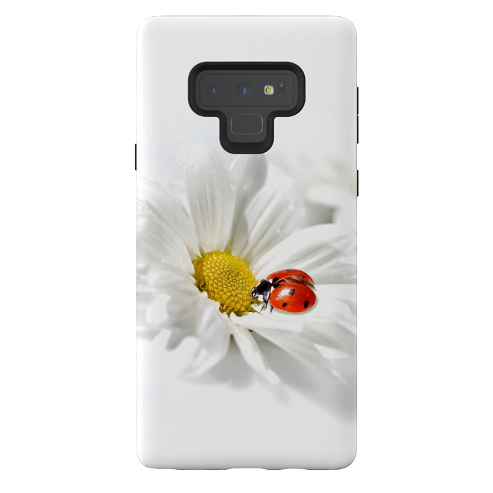 Galaxy Note 9 StrongFit Daisy flower & Ladybug by Bledi