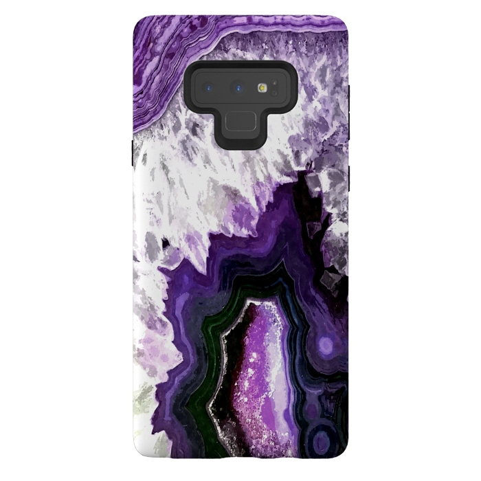 Galaxy Note 9 StrongFit Purple Ultra Violet Agate by Alemi