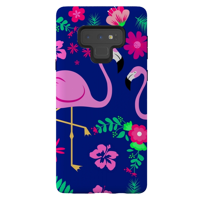 Galaxy Note 9 StrongFit flamingo pattern by MALLIKA