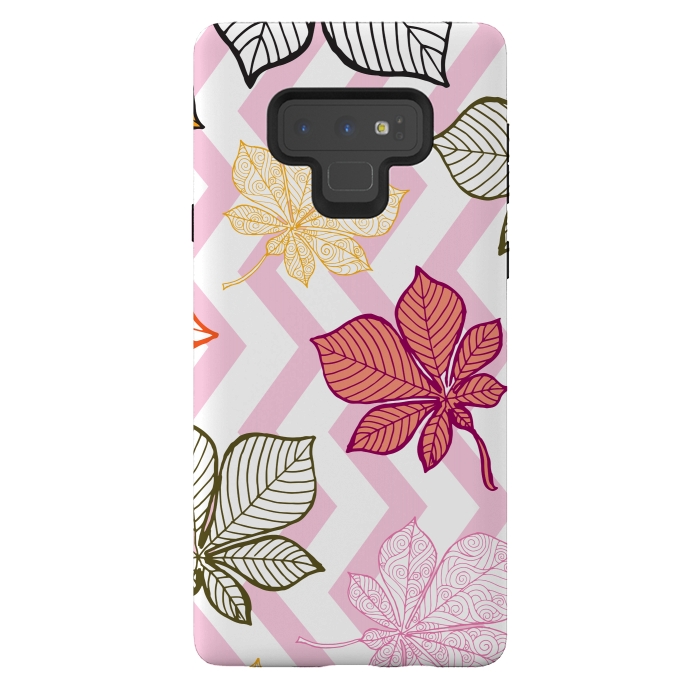 Galaxy Note 9 StrongFit Autumn Leaves Pattern II by Bledi