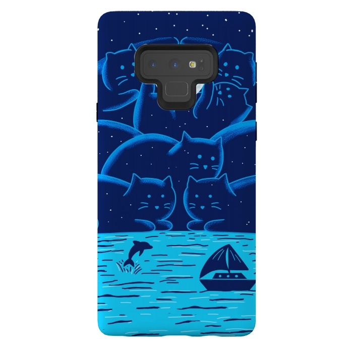 Galaxy Note 9 StrongFit Cats Landscape by Coffee Man