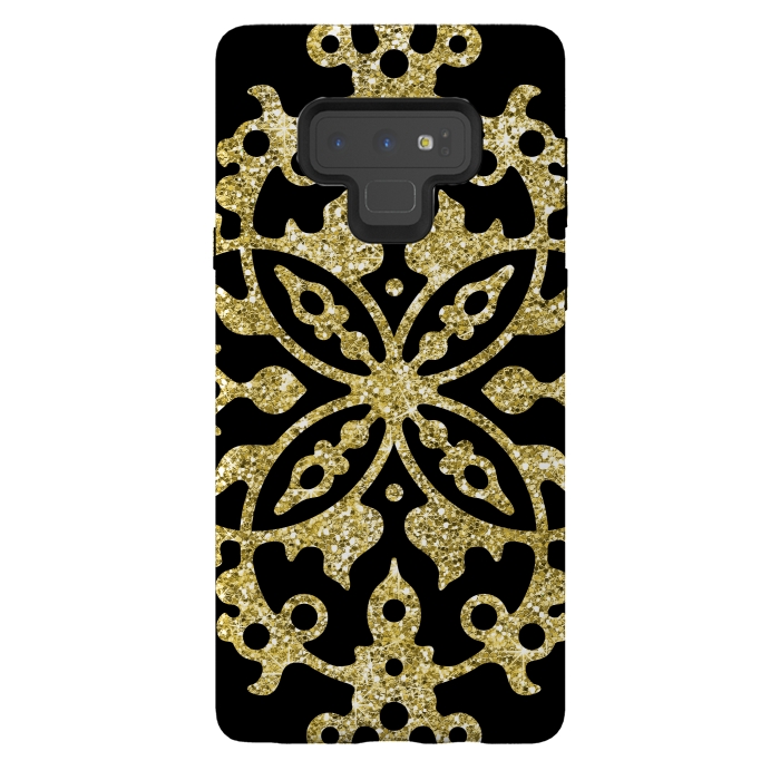 Galaxy Note 9 StrongFit Black and Gold Fashion Case by Alemi