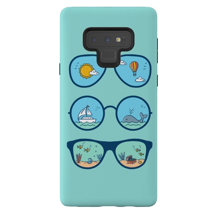 Galaxy Note 9 StrongFit Sunglasses Landscape by Coffee Man