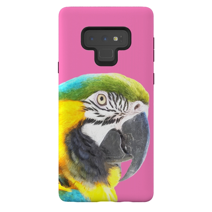Galaxy Note 9 StrongFit Macaw Portrait by Alemi