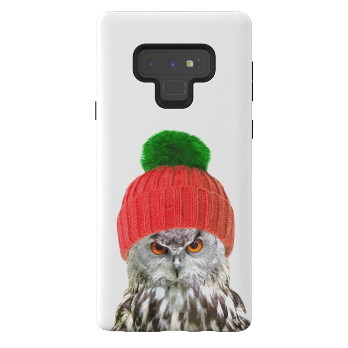 Galaxy Note 9 StrongFit Funny Owl Portrait by Alemi