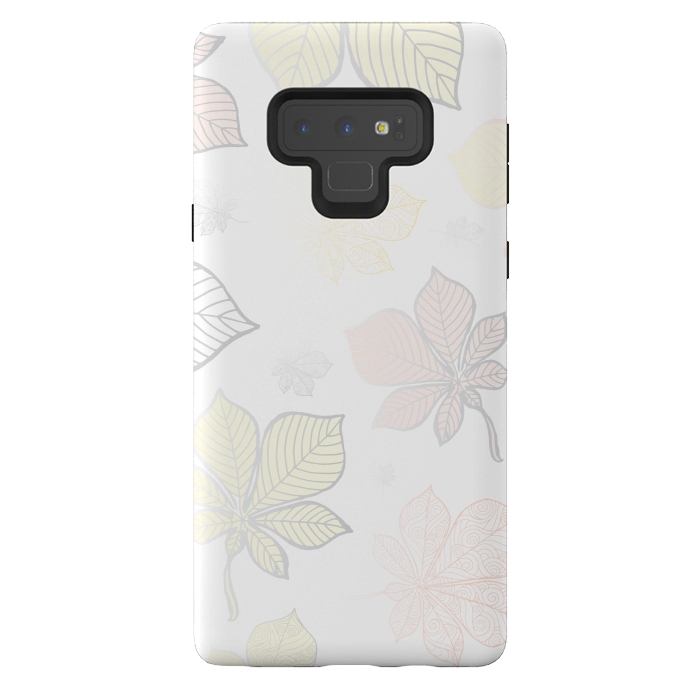 Galaxy Note 9 StrongFit Autumn Leaves Pattern XV by Bledi