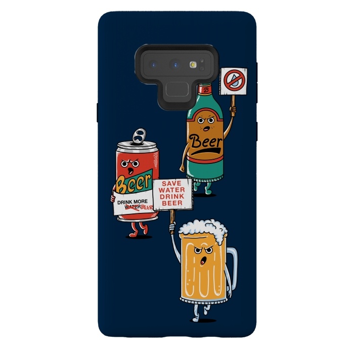 Galaxy Note 9 StrongFit Save Water Drink Beer by Coffee Man