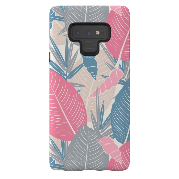 Galaxy Note 9 StrongFit Tropical Watercolor Flower Pattern XI by Bledi