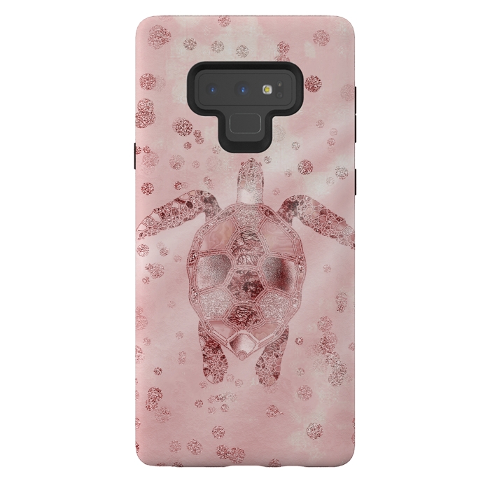 Galaxy Note 9 StrongFit Glamorous Sea Turtle by Andrea Haase