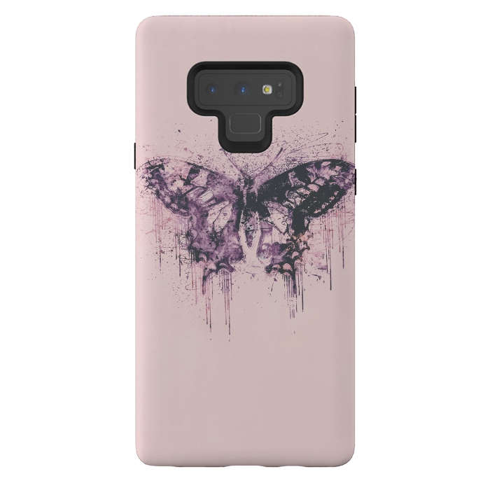 Galaxy Note 9 StrongFit Artsy Butterfly  by Andrea Haase