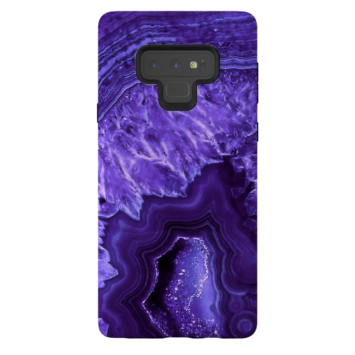 Galaxy Note 9 StrongFit Ultra Violet Pantone Agate Geode by  Utart