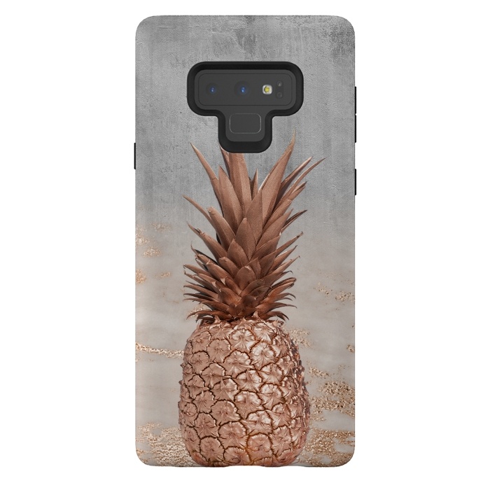 Galaxy Note 9 StrongFit Rose Gold Pineapple and Marble by  Utart