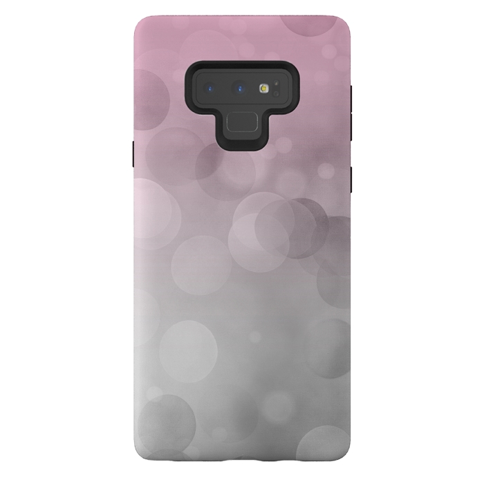 Galaxy Note 9 StrongFit Floating Lense Flares In Grey And Pink by Andrea Haase