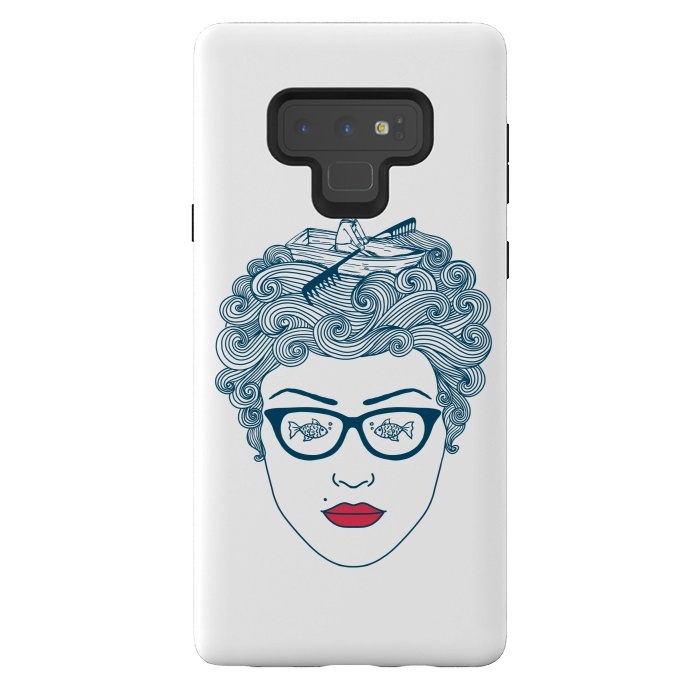 Galaxy Note 9 StrongFit Lady Ocean by Coffee Man