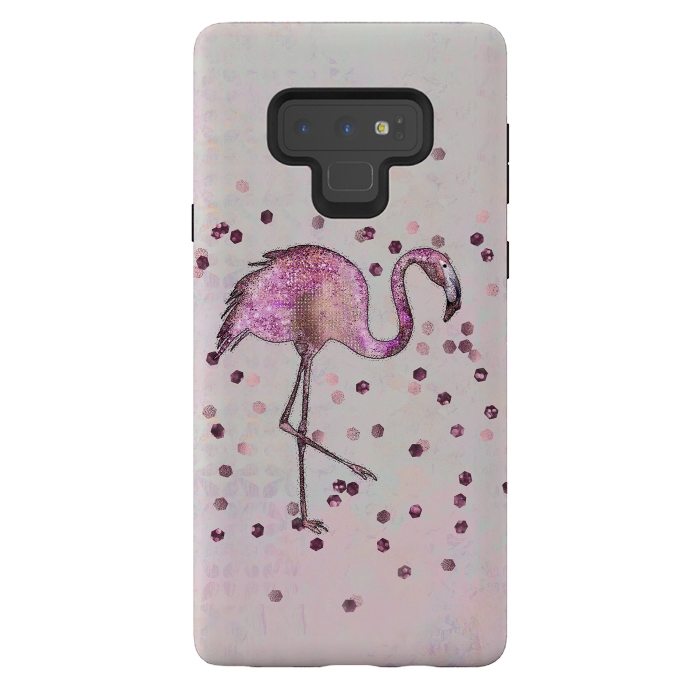 Galaxy Note 9 StrongFit Glamorous Flamingo by Andrea Haase