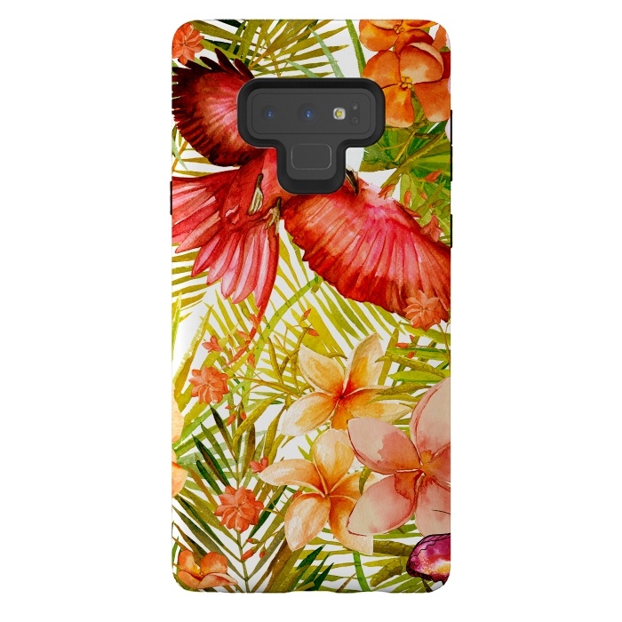 Galaxy Note 9 StrongFit Tropical Bird in Jungle by  Utart