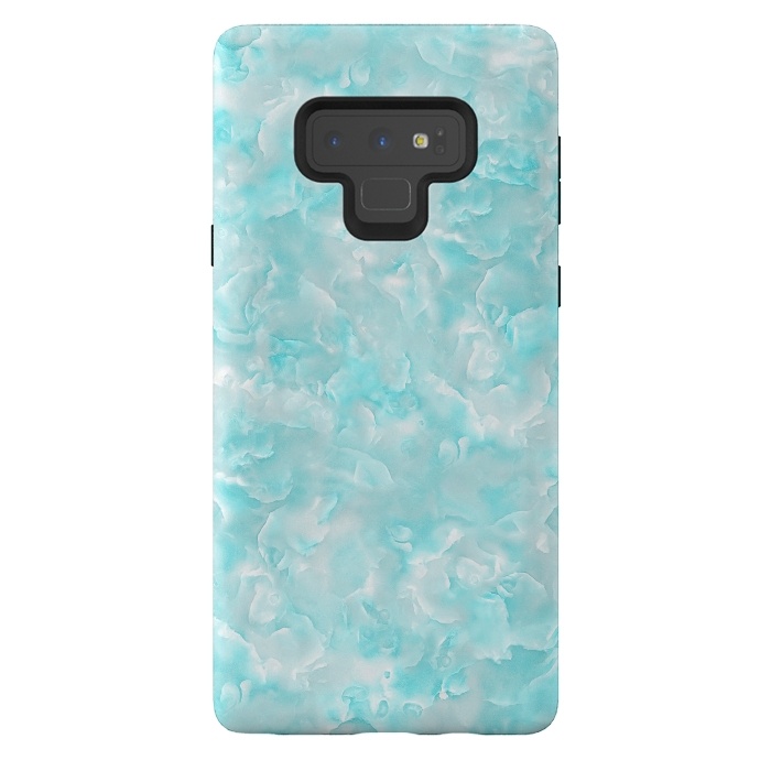 Galaxy Note 9 StrongFit Trendy Blue Mother of Pearl Texture by  Utart