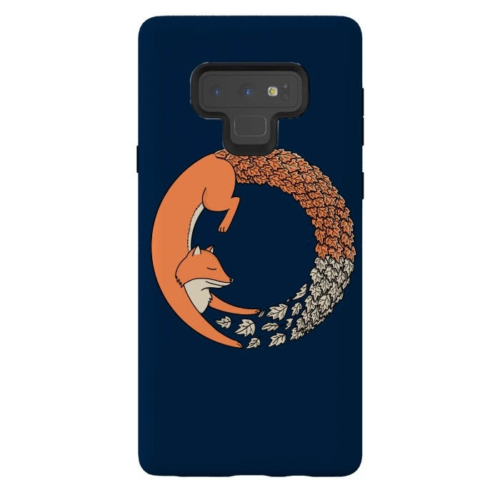 Galaxy Note 9 StrongFit Fox Circle 2 by Coffee Man