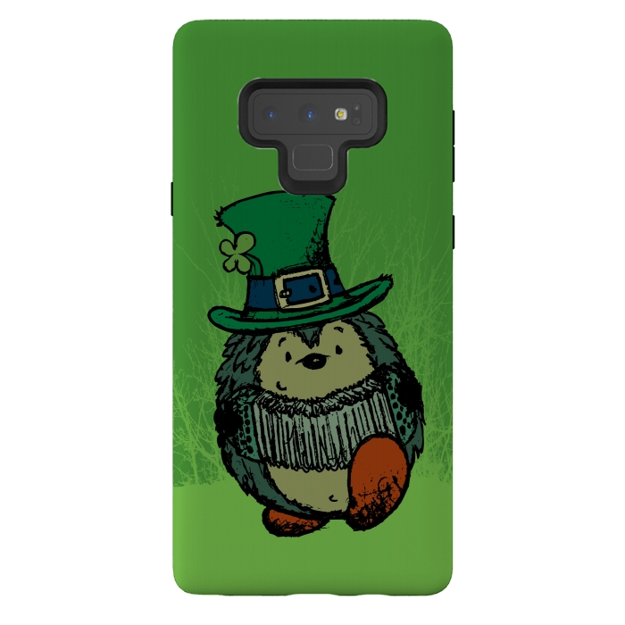 Galaxy Note 9 StrongFit ST.PATRICK HEDGEHOG by Mangulica