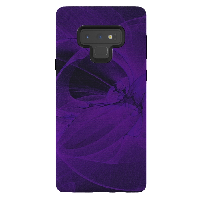 Galaxy Note 9 StrongFit Purple Fractals by Andrea Haase
