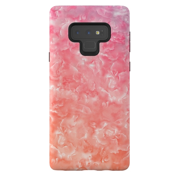 Galaxy Note 9 StrongFit Pink Mother of Pearl Pattern by  Utart
