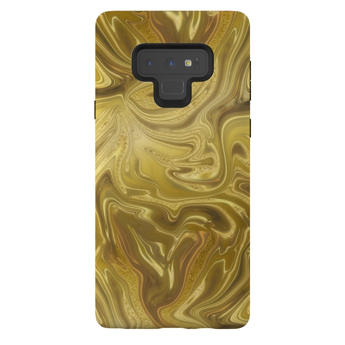 Galaxy Note 9 StrongFit Liquid Gold by Andrea Haase
