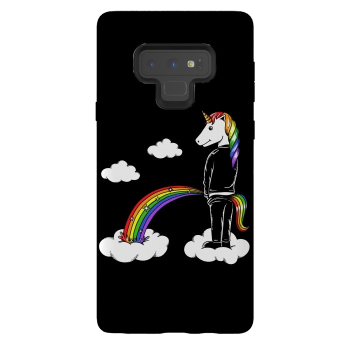Galaxy Note 9 StrongFit Unicorn Rainbow by Coffee Man
