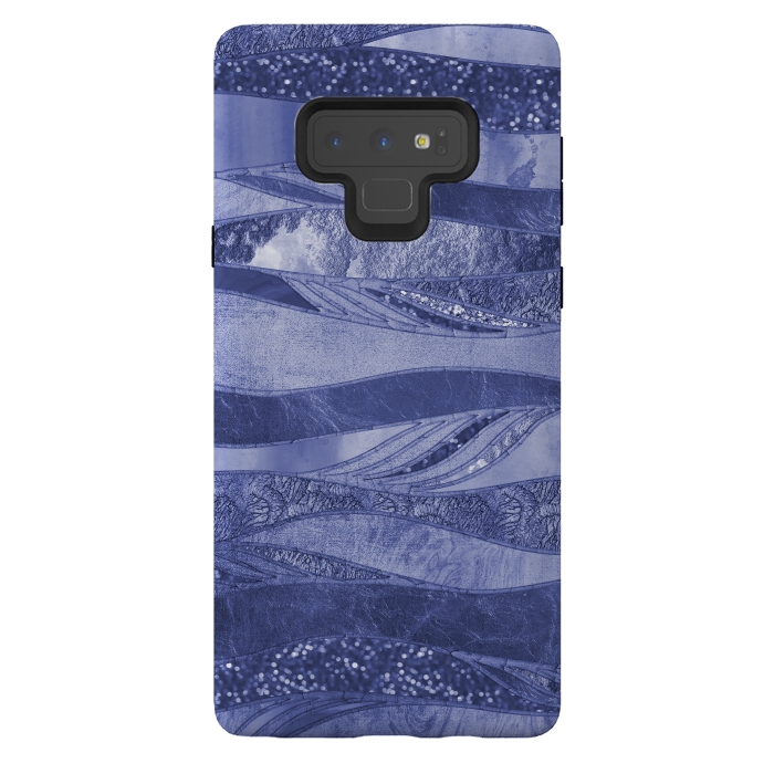 Galaxy Note 9 StrongFit Wavy Glamour Lines 2 by Andrea Haase