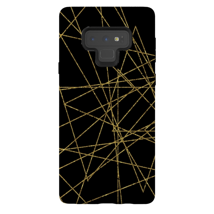 Galaxy Note 9 StrongFit Golden Lines by Andrea Haase