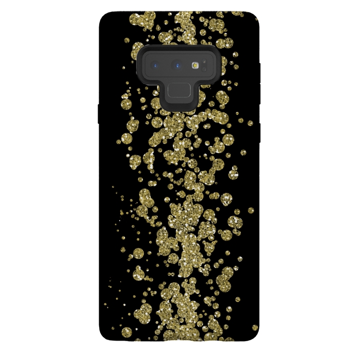 Galaxy Note 9 StrongFit Glamorous Golden Glitter by Andrea Haase