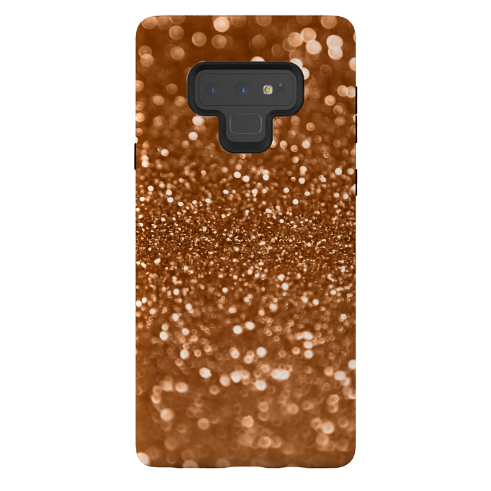 Galaxy Note 9 StrongFit Copper Glamour Glitter 2 by Andrea Haase