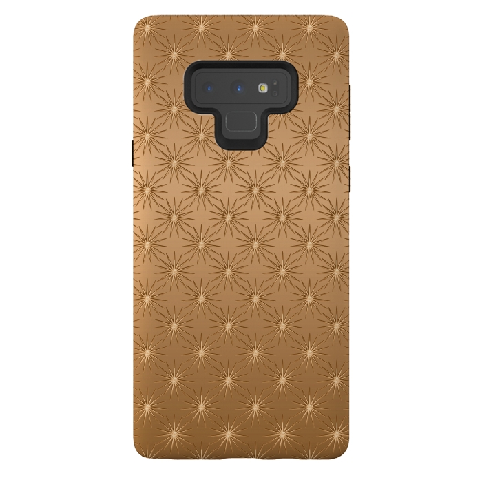 Galaxy Note 9 StrongFit Copper Star Pattern by Andrea Haase