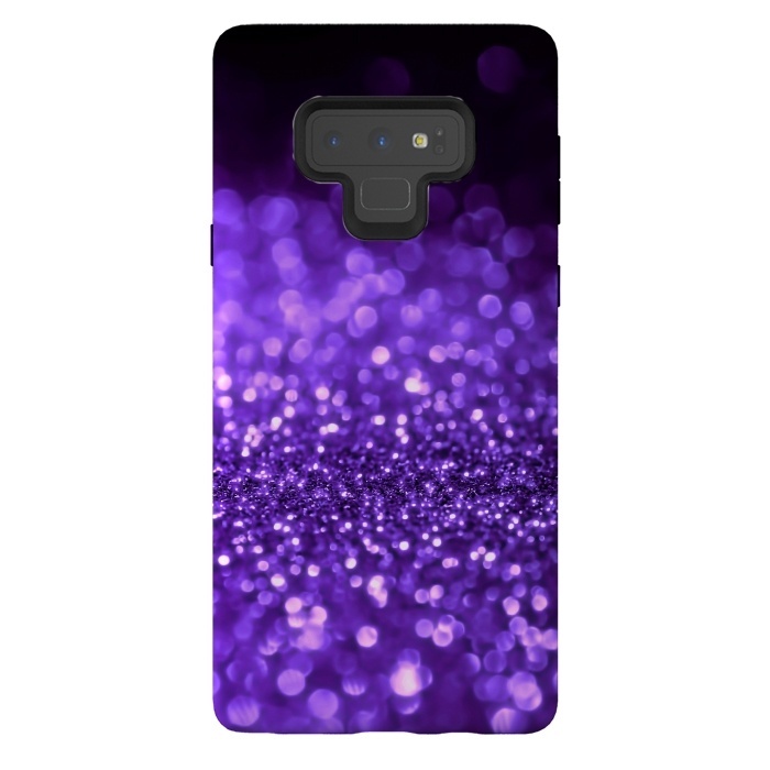 Galaxy Note 9 StrongFit Ultra Violet Faux Glitter by  Utart