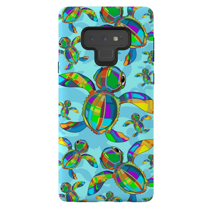 Galaxy Note 9 StrongFit Baby Sea Turtle Fabric Toy by BluedarkArt