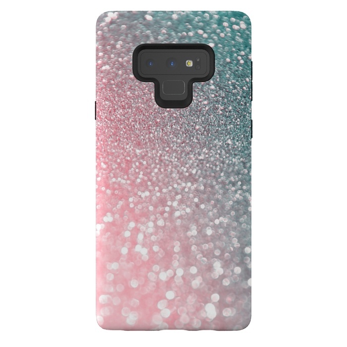Galaxy Note 9 StrongFit Ice Pink Faux Glitter by  Utart