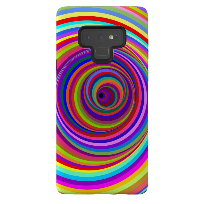 Galaxy Note 9 StrongFit Hypnotic Psychedelic Vertigo Hole by BluedarkArt