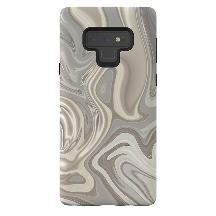 Galaxy Note 9 StrongFit Greige Glamorous Faux Marble 2 by Andrea Haase