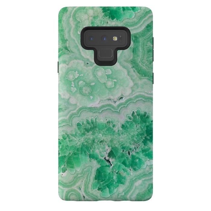 Galaxy Note 9 StrongFit Mint Green Agate by  Utart