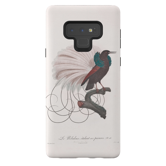 Galaxy Note 9 StrongFit Extravagant Vintage  Bird by Andrea Haase
