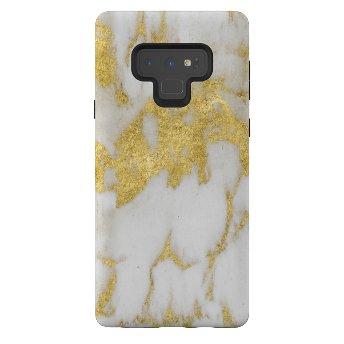 Galaxy Note 9 StrongFit Gold marble by haroulita