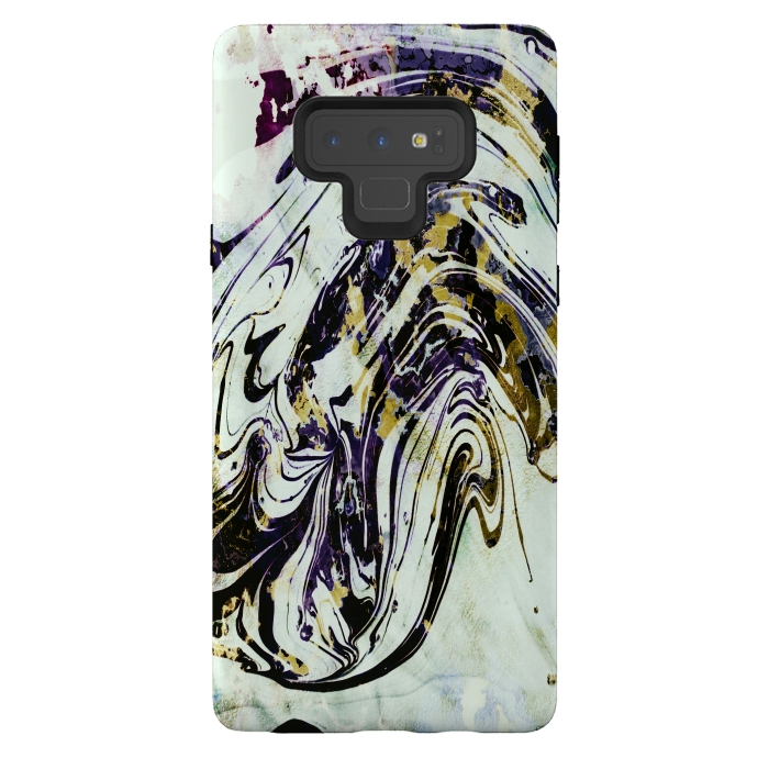 Galaxy Note 9 StrongFit artistic marble by haroulita