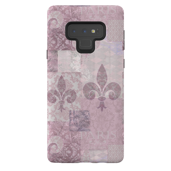 Galaxy Note 9 StrongFit Romantic Vintage Pattern Soft Pink by Andrea Haase