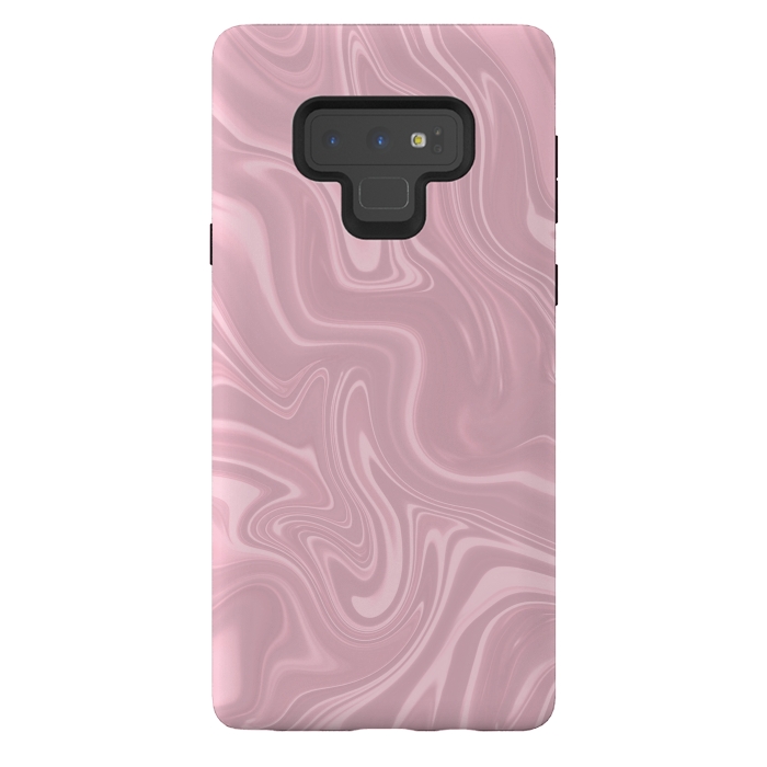 Galaxy Note 9 StrongFit Marbled Pink Paint 2 by Andrea Haase