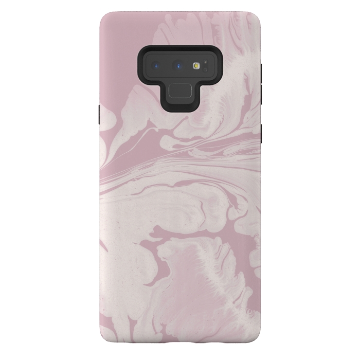 Galaxy Note 9 StrongFit Pink Marbled Wet Paint 2 by Andrea Haase