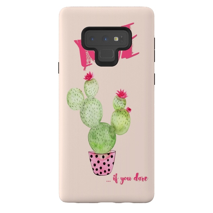 Galaxy Note 9 StrongFit Love if you dare- Cactus by  Utart