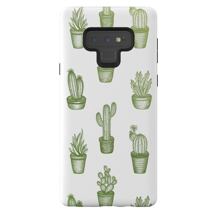 Galaxy Note 9 StrongFit Succulents by Barlena