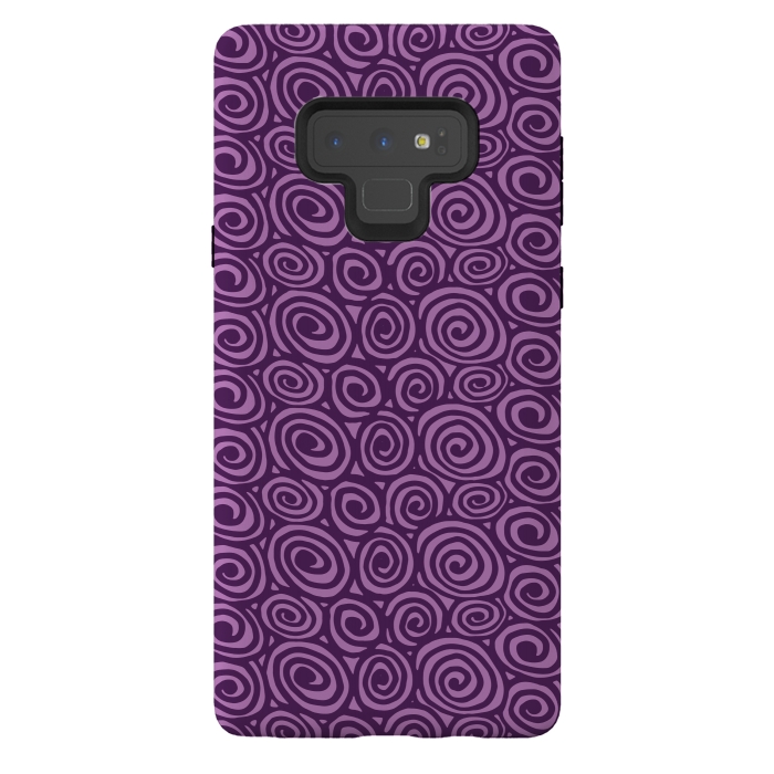 Galaxy Note 9 StrongFit Spiral pattern by Laura Nagel