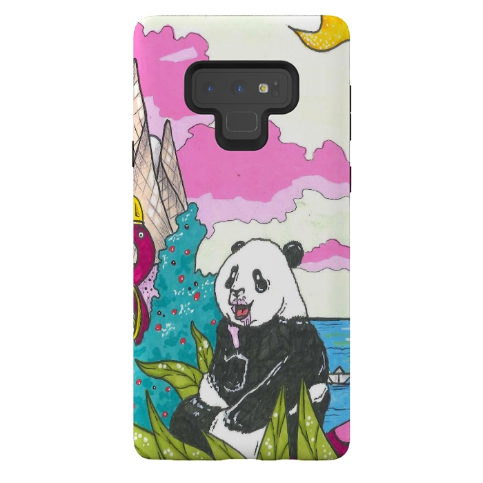 Galaxy Note 9 StrongFit sugar panda by Varo Lojo