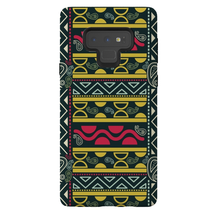 Galaxy Note 9 StrongFit colorful aztec  by TMSarts