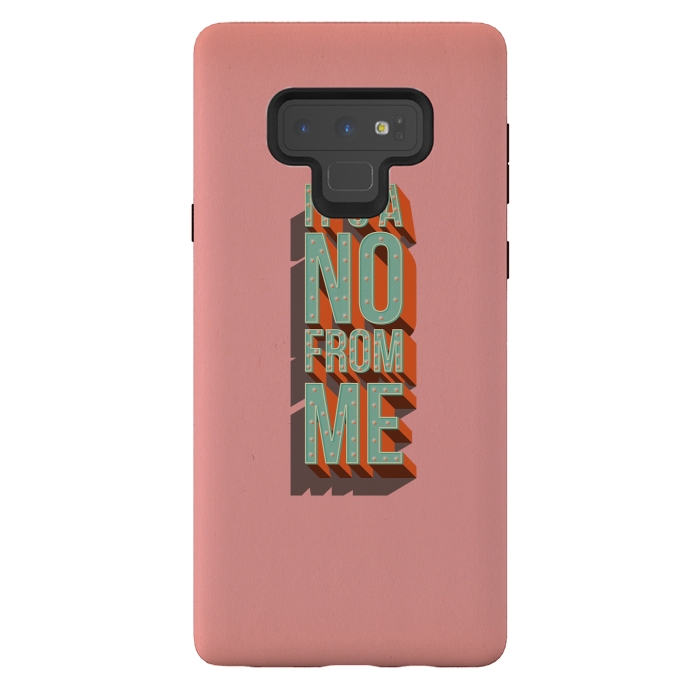 Galaxy Note 9 StrongFit It's a no from me, typography poster design by Jelena Obradovic
